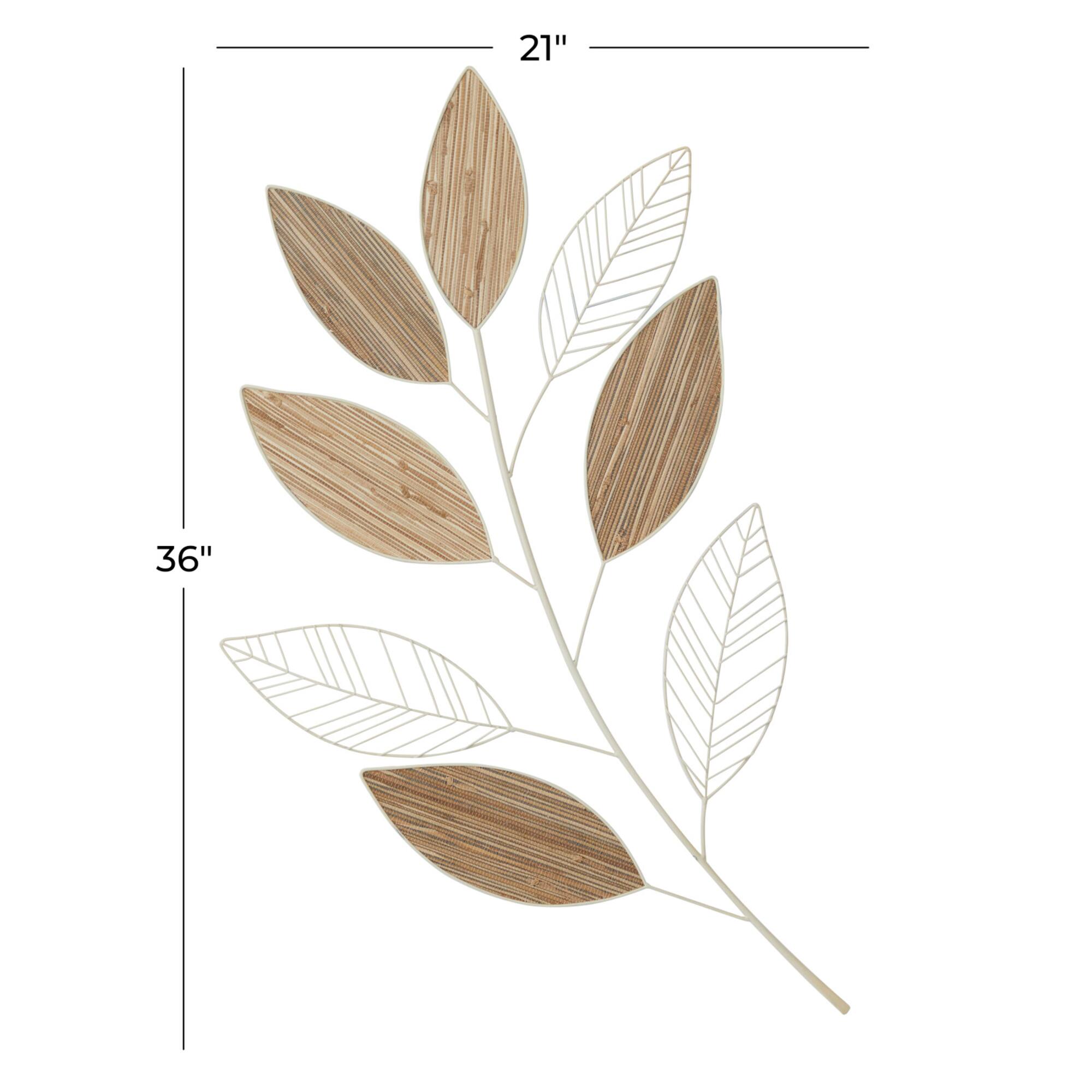 Brown Metal Coastal Wall Decor, Set of 36" x 21" x 2"